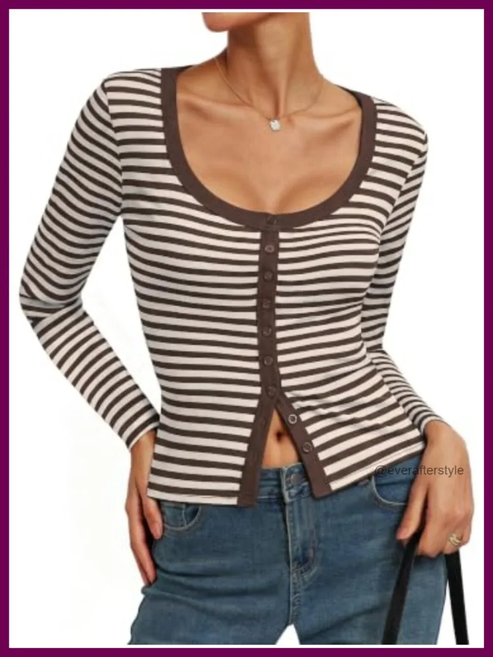 Women's Ribbed Knit Button Up Cardigan Cropped Sweater Top